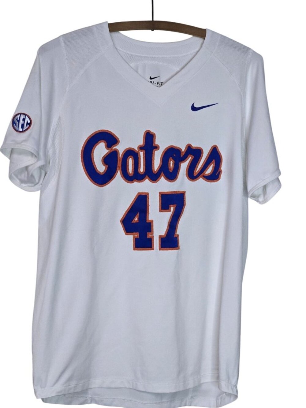 Nike Florida Gators SEC  #47  Dri-Fit Short Sleeve Jersey Made In USA